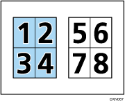 Afbeelding van Kopiëren Voorkant bij Combineren.