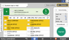 Afbeelding van bedieningspaneel