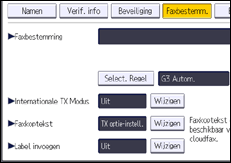 Afbeelding van bedieningspaneel