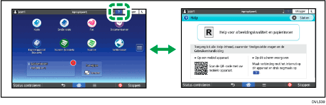 Afbeelding van bedieningspaneel