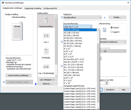 Illustratie stuurprogrammascherm