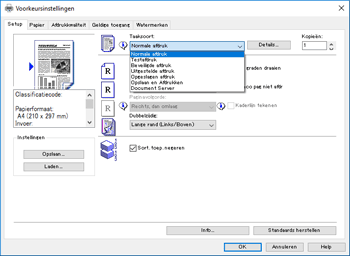 Illustratie stuurprogrammascherm