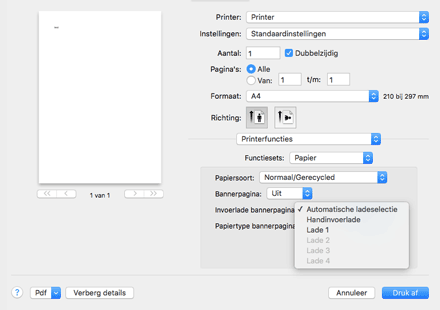Illustratie stuurprogrammascherm