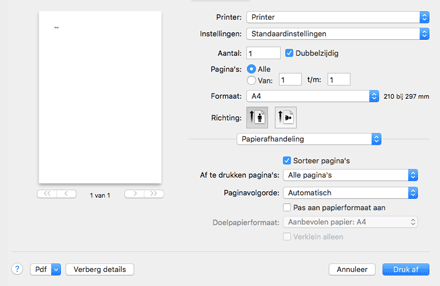 Illustratie stuurprogrammascherm
