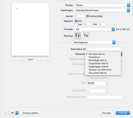 Illustratie stuurprogrammascherm