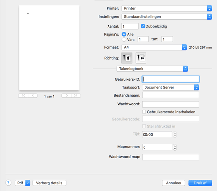 Illustratie stuurprogrammascherm