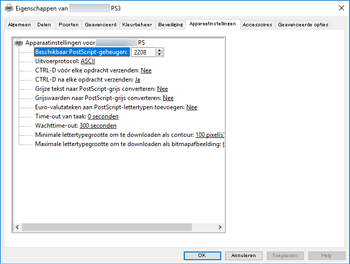 Illustratie stuurprogrammascherm