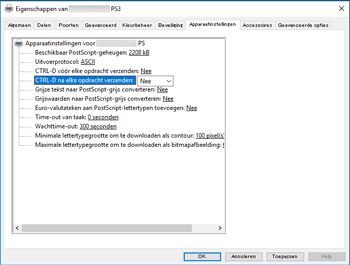 Illustratie stuurprogrammascherm