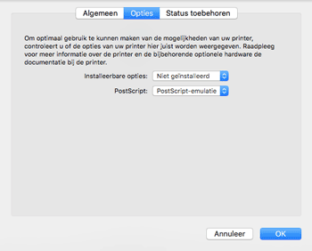 Illustratie stuurprogrammascherm