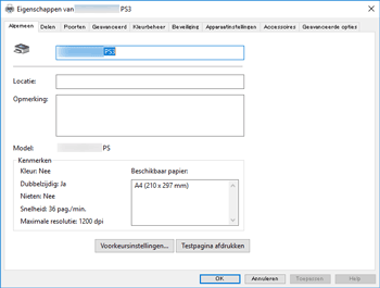 Illustratie stuurprogrammascherm