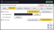 Afbeelding van bedieningspaneel