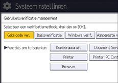 Afbeelding van bedieningspaneel