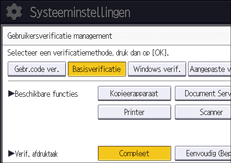 Afbeelding van bedieningspaneel