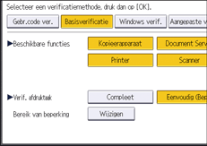 Afbeelding van bedieningspaneel