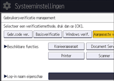 Afbeelding van bedieningspaneel