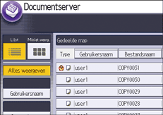 Afbeelding van bedieningspaneel
