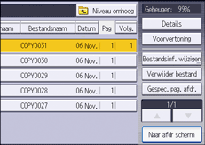 Afbeelding van bedieningspaneel