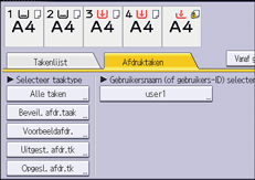 Afbeelding van bedieningspaneel