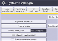 Afbeelding van bedieningspaneel