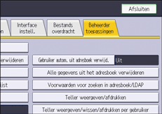 Afbeelding van bedieningspaneel