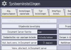 Afbeelding van bedieningspaneel