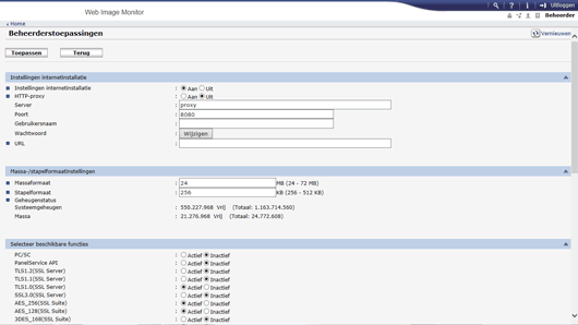 Afbeelding internetbrowserscherm