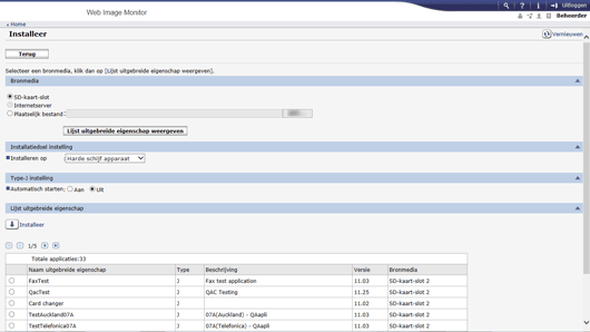 Afbeelding internetbrowserscherm