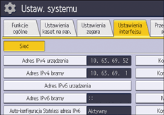 Ilustracja ekranu panela operacyjnego