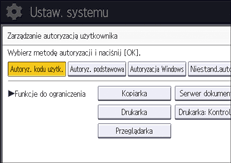 Ilustracja ekranu panela operacyjnego