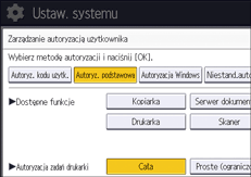Ilustracja ekranu panela operacyjnego