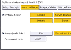 Ilustracja ekranu panela operacyjnego