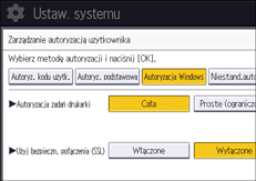 Ilustracja ekranu panela operacyjnego