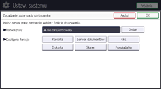 Ilustracja ekranu panela operacyjnego