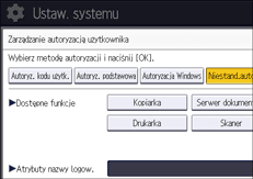 Ilustracja ekranu panela operacyjnego