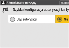 Ilustracja ekranu panela operacyjnego