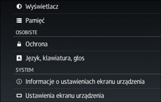 Ilustracja ekranu panela operacyjnego