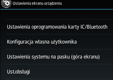 Ilustracja ekranu panela operacyjnego