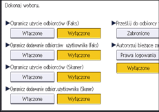 Ilustracja ekranu panela operacyjnego