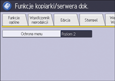 Ilustracja ekranu panela operacyjnego