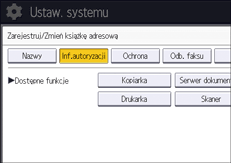 Ilustracja ekranu panela operacyjnego