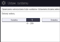 Ilustracja ekranu panela operacyjnego