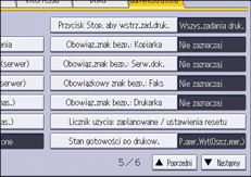 Ilustracja ekranu panela operacyjnego