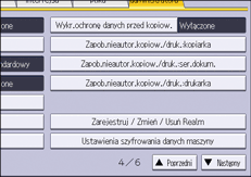 Ilustracja ekranu panela operacyjnego