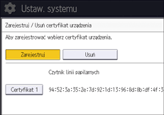 Ilustracja ekranu panela operacyjnego