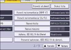 Ilustracja ekranu panela operacyjnego