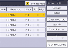 Ilustracja ekranu panela operacyjnego