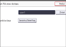 Ilustracja ekranu panela operacyjnego