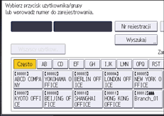 Ilustracja ekranu panela operacyjnego