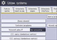 Ilustracja ekranu panela operacyjnego