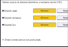 Ilustracja ekranu panela operacyjnego